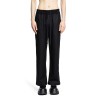 stretch wool felt drawstring trousers