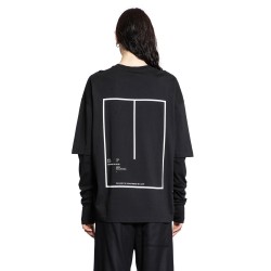 ''the night is your friend'' layered sweatshirt