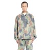 seasonal camouflage denim jacket