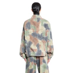 seasonal camouflage denim jacket