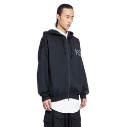 logo zip-up hoodie