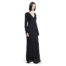 stretch viscose jersey v-neck dress