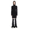 stretch cotton modal turtleneck dress