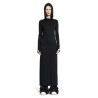 hooded stretch viscose jersey dress