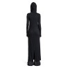 hooded stretch viscose jersey dress