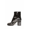 tabi ankle boots in crackled mirror leather