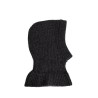 ribbed-knit lambs wool balaclava