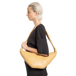 medium nappa leather croissant crossbody bag