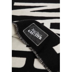 maxi logo wool scarf