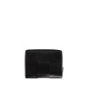 zip around intrecciato leather wallet