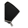 zip around intrecciato leather wallet