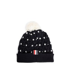 4 bar stripes cable hat