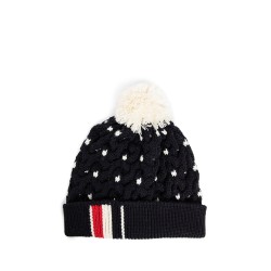 4 bar stripes cable hat