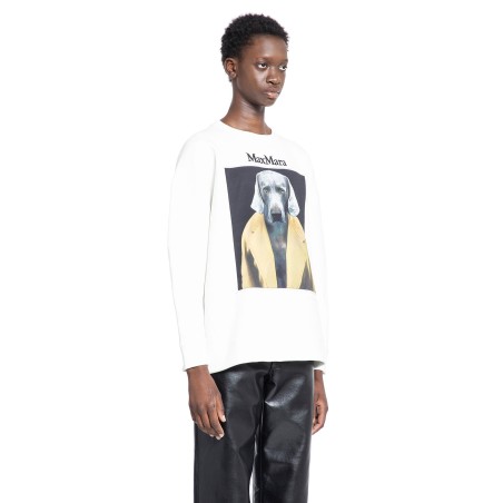 cotton sweatshirt with wegman print