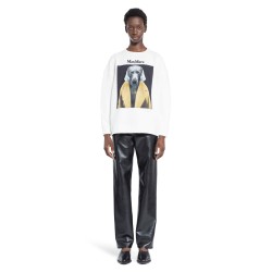 cotton sweatshirt with wegman print