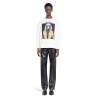 cotton sweatshirt with wegman print