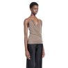 porterville draped top in rainino jersey