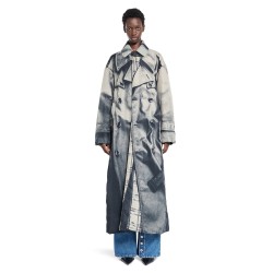 ''trompe l'oeil trench'' print trench coat