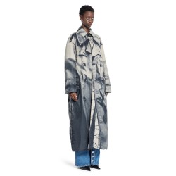 ''trompe l'oeil trench'' print trench coat