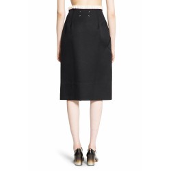 wrap midi skirt