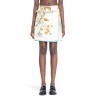 printed silk twill miniskirt