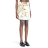 printed silk twill miniskirt