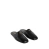 leather logo slippers