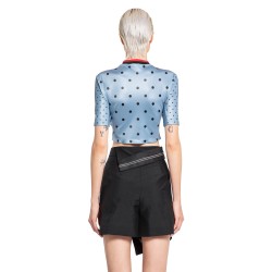 polkadot cycling logo crop top