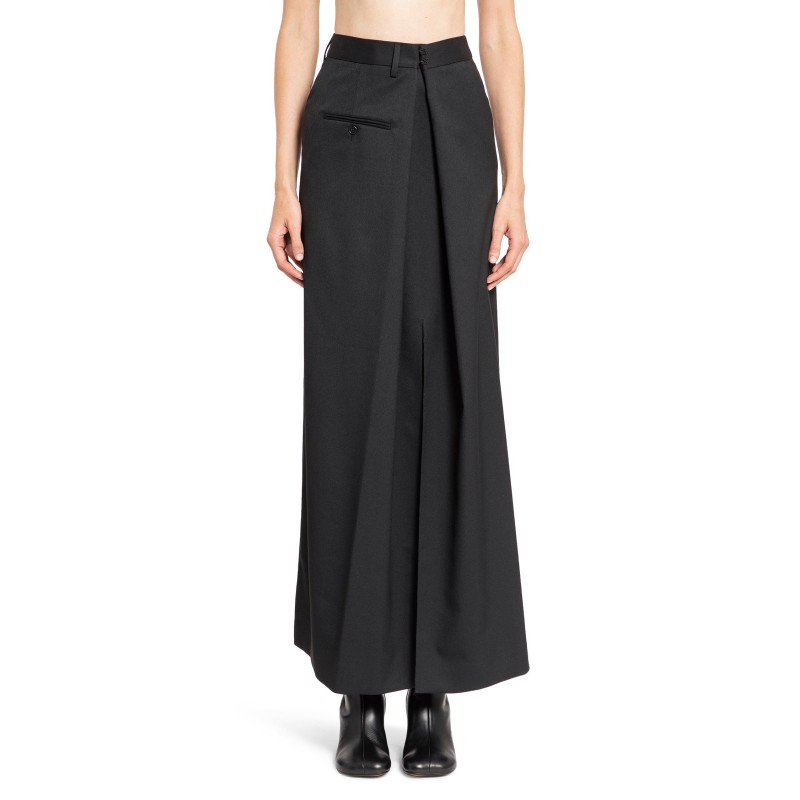 back-to-front long skirt