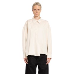 straight collar twisted shirt