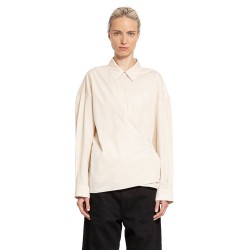 straight collar twisted shirt