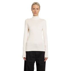 rib turtleneck long sleeve top