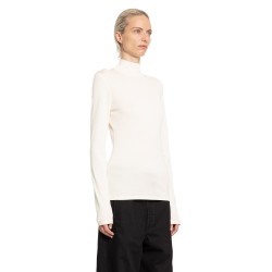 rib turtleneck long sleeve top