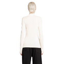 rib turtleneck long sleeve top