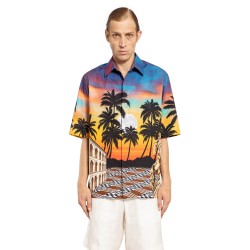 summer in roma print shirt