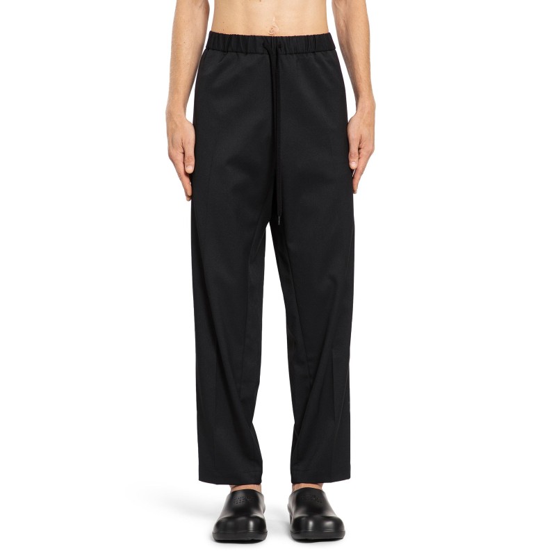 drawstring tailored trousers