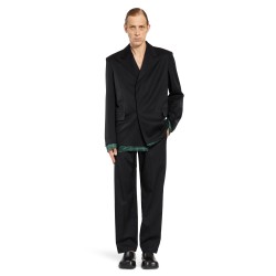 drawstring tailored trousers