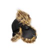 chapka with leopard faux fur hat