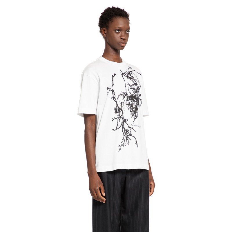 cherry blossom skull oversized t-shirt