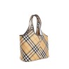 small check tote bag