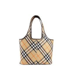 small check tote bag