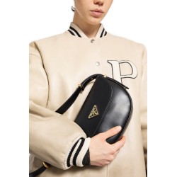 prada arqué leather shoulder bag with flap