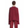 frayed stretch wool cashmere sweater