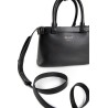 prada buckle small leather handbag with double belt