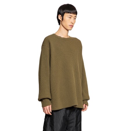 midweight ribbed-knit wool jumper