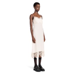 slip dress with lace trim