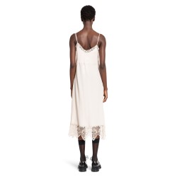 slip dress with lace trim