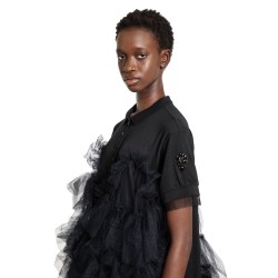 tiered tulle frill polo dress