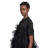 tiered tulle frill polo dress