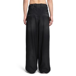 aged pinstriped wide trousers